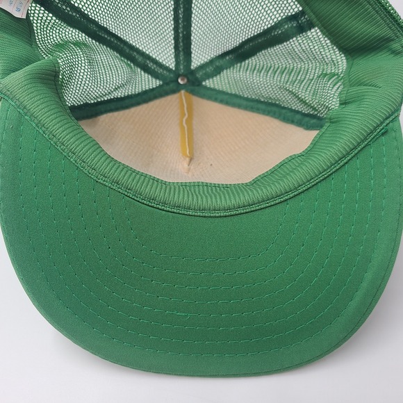 Vintage John Deere Hat Trucker Snapback Mesh 1948 Model A Tractor White Green - Picture 12 of 13